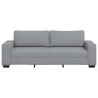 Canapé à 3 places gris clair 180 cm tissu 