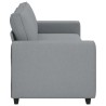 Canapé à 3 places gris clair 180 cm tissu 