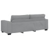 Canapé à 3 places gris clair 180 cm tissu 