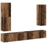 Ensemble de meuble TV mural 4 pcs vieux bois bois d'ingénierie 
