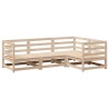 Salon de jardin 4 pcs bois massif de pin 