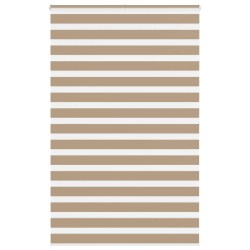 Store zèbre marron sable largeur du tissu 140,9 cm polyester 