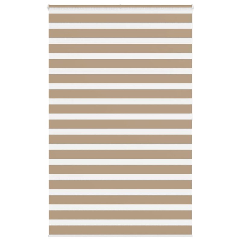 Store zèbre marron sable largeur du tissu 140,9 cm polyester 