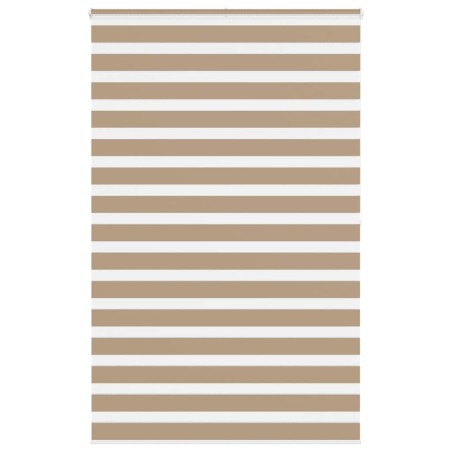 Store zèbre marron sable largeur du tissu 140,9 cm polyester 