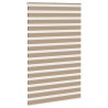 Store zèbre marron sable largeur du tissu 140,9 cm polyester 