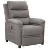 Fauteuil inclinable électrique Gris clair Tissu 