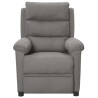 Fauteuil inclinable électrique Gris clair Tissu 