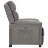Fauteuil inclinable électrique Gris clair Tissu 