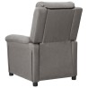 Fauteuil inclinable électrique Gris clair Tissu 