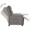 Fauteuil inclinable électrique Gris clair Tissu 
