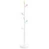 Porte-manteau blanc 172 cm fer enduit de poudre 