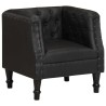 Fauteuil Noir Cuir véritable 