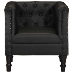 Fauteuil Noir Cuir véritable 