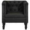 Fauteuil Noir Cuir véritable 