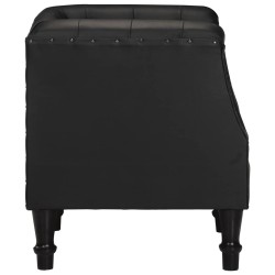 Fauteuil Noir Cuir véritable 