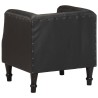 Fauteuil Noir Cuir véritable 