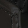 Fauteuil Noir Cuir véritable 