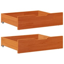 Cadre de lit enfant avec tiroirs sans matelas 80x170 cm bois 