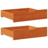 Cadre de lit enfant avec tiroirs sans matelas 80x170 cm bois 