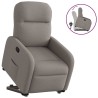 Fauteuil inclinable taupe tissu 