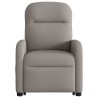 Fauteuil inclinable taupe tissu 