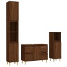 Ensemble de meubles de salle de bain 3 pcs Chêne marron 