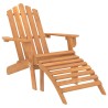 Chaises Adirondack de jardin repose-pieds lot de 2 Bois acacia 