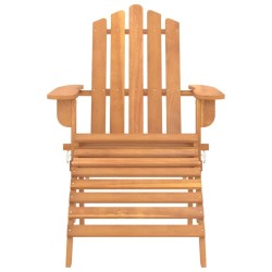 Chaises Adirondack de jardin repose-pieds lot de 2 Bois acacia 
