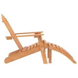 Chaises Adirondack de jardin repose-pieds lot de 2 Bois acacia 