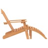 Chaises Adirondack de jardin repose-pieds lot de 2 Bois acacia 