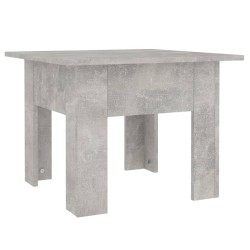 Table basse gris béton 55x55x42 cm bois d'ingénierie 