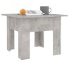 Table basse gris béton 55x55x42 cm bois d'ingénierie 