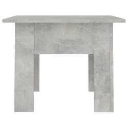 Table basse gris béton 55x55x42 cm bois d'ingénierie 