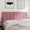 Coussin de tête de lit rose 120 cm velours 