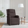 Fauteuil inclinable Marron foncé Tissu 