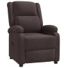 Fauteuil inclinable Marron foncé Tissu 