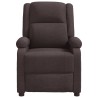 Fauteuil inclinable Marron foncé Tissu 