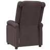 Fauteuil inclinable Marron foncé Tissu 