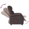 Fauteuil inclinable Marron foncé Tissu 