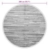 Tapis d'extérieur ARAKIL gris Ø200 cm PP 