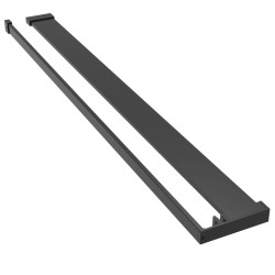 Étagère de douche pour paroi de douche à l'italienne Noir 80 cm 