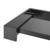 Étagère de douche pour paroi de douche à l'italienne Noir 80 cm 