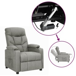 Fauteuil Gris clair Tissu 