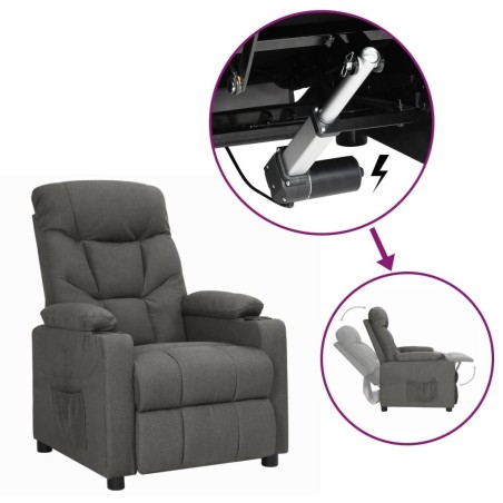 Fauteuil Gris foncé Tissu 
