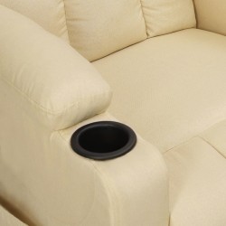 Fauteuil Crème Tissu 