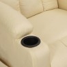 Fauteuil Crème Tissu 