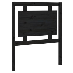 Tête de lit Noir 80,5x4x100 cm Bois massif de pin 