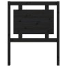 Tête de lit Noir 80,5x4x100 cm Bois massif de pin 