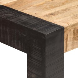 Table de salle à manger 140x70x76 cm Bois de manguier brut 