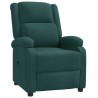 Fauteuil inclinable Vert foncé Tissu 